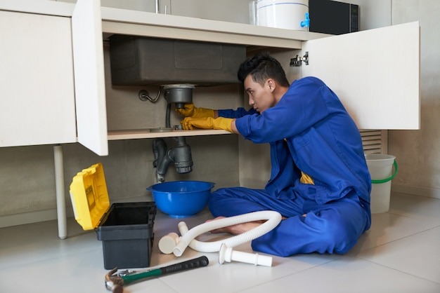 kitchen sink installation plumbing service