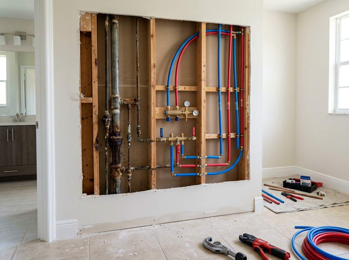 Whole House Repiping Hollywood FL – Old Pipe Replacement